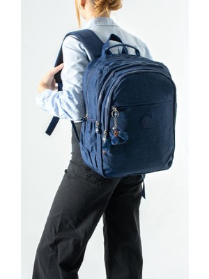 Baginn Unisex Klinkır Okul Çantası Lise Ortaokul Üniversite Sırt Çantası 40*30 cm Hafif Kumaş Çok Cepli 3k