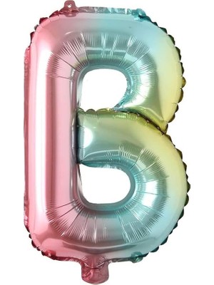 Misda Store Gökkuşağı Folyo BALON16 Inç 36 cm (B)