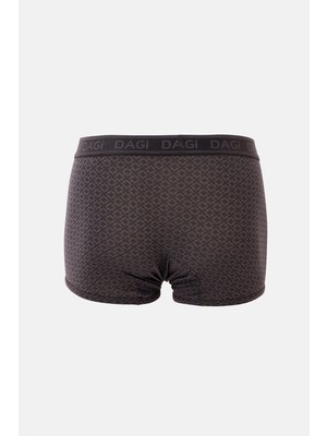 Dagi Siyah Desenli Micro Modal Boxer