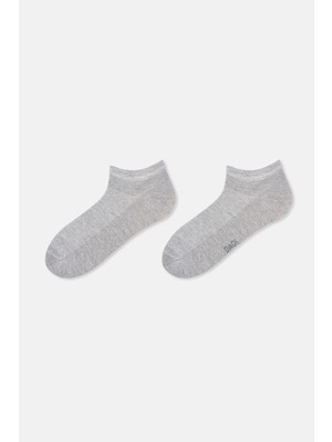 Dagi Gri Melanj Bambu Patik Erkek Çorap