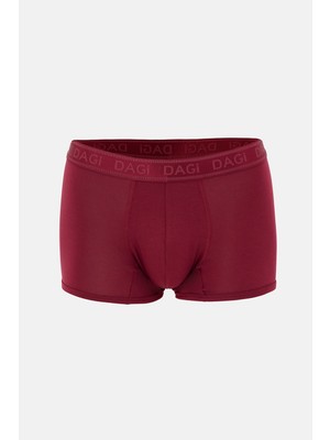 Dagi Bordo Düz Micro Modal Boxer