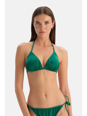 Dagi Zümrüt Yeşil Üçgen Bikini Üst
