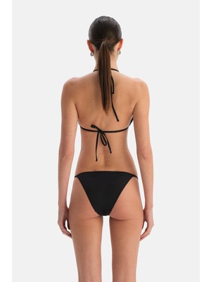 Dagi Siyah Spagetti Bikini Alt
