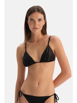 Dagi Siyah Üçgen Küçük Bikini Üst