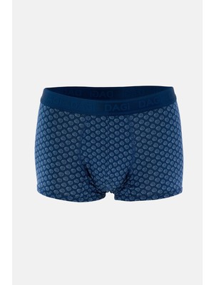 Dagi Mavi 4210 Desenli Micro Modal Boxer
