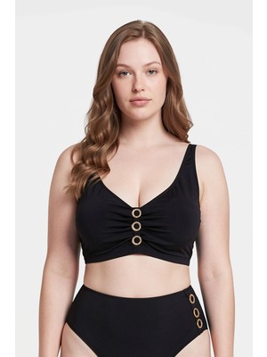 Dagi Siyah Korseli Toparlayıcı Bikini Üst