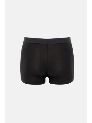Dagi Siyah 5210 Desenli Pamuk Boxer