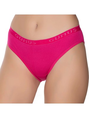 Gümüş 6016  12'li Kadın Ribana Beli Gümüş Yazılı Bikini