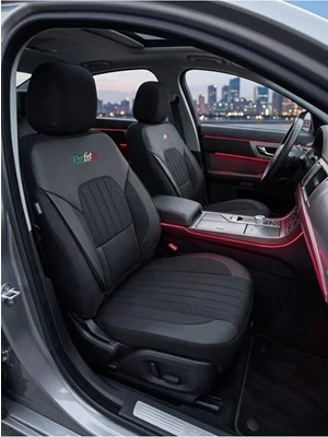 Kurra Store Alfa Romeo Alfasud Sprint (902.A) 1.4 (85 Hp) 1989 Italya Serisi Uyumlu Kumaş Oto Koltuk Kılıfı Siyah