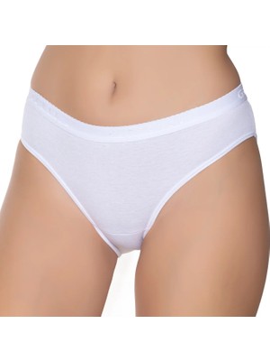 Gümüş 6016  12'li Kadın Ribana Beli Gümüş Yazılı Bikini