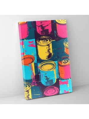Popcasso Warhol Tarzı Çağdaş Duvar Tablosu