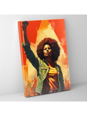 Popcasso Graffiti Tarzı Afro Kanvas Tablo