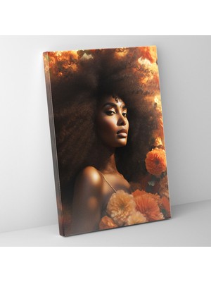 Popcasso Doğal Güzellik Afro Dokulu Kanvas Tablo