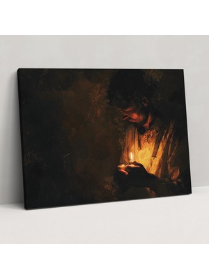 Popcasso Caravaggio Tarzında Duvar Tablosu