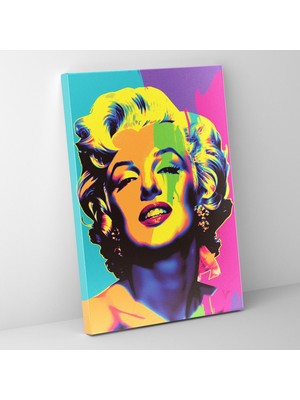 Popcasso Marilyn Monroe Ikonik Tasarım Kanvas Tablo