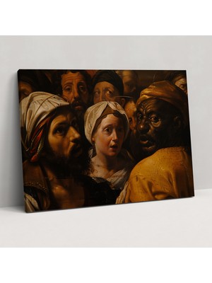 Popcasso Caravaggio Tarzında Kanvas Tablo
