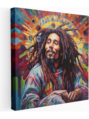 Popcasso Psikedelik Trippy Temalı Kanvas Tablo