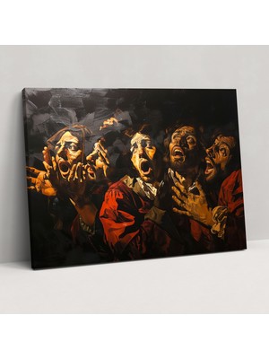 Popcasso Caravaggio Tarzı Kanvas Tablo