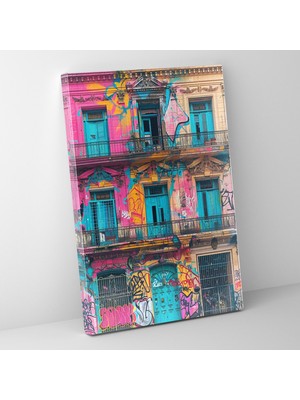 Popcasso Klasik ve Popart Tarzında Neoklasik Graffiti Kanvas Tablo