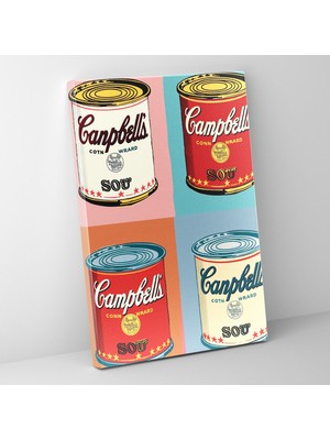 Popcasso Ikonik Andy Warhol Tarzında Kanvas Tablo