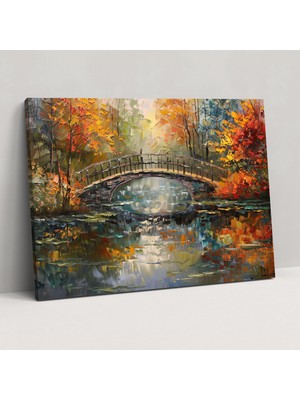 Popcasso Suya Köprü Claude Monet Kanvas Tablo