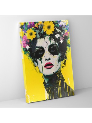Popcasso Pop Art ve Klasik Temalı Romantik Kanvas Tablo
