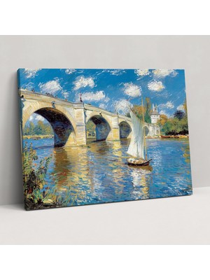 Popcasso Monet Koleksiyonu Argenteuil Köprüsü Kanvas Tablo