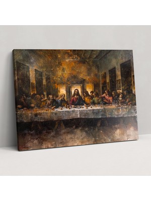Popcasso Son Akşam Yemeği Duvar Tablosu - Leonardo Da Vinci Kanvas Tablo