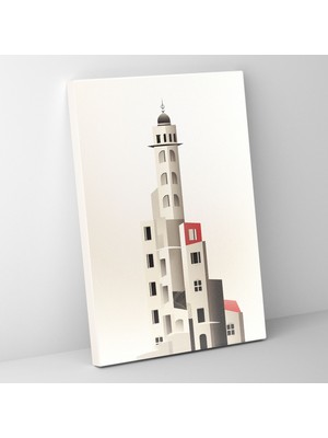 Popcasso Galata Kulesi Basit Tarz Duvar Tablosu