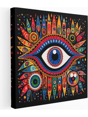 Popcasso Nazar Boncuğu Temalı Pop Art Kanvas Tablo