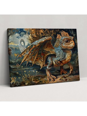 Popcasso Hayal Gücü Dolu Leonardo Da Vinci Duvar Tablosu