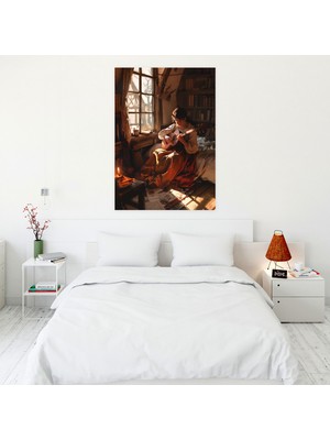 Popcasso Johannes Vermeer Temalı Duvar Tablosu