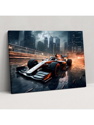 Popcasso Gelecekten Gelen Dijital Sanat Formula 1 Kanvas Tablo