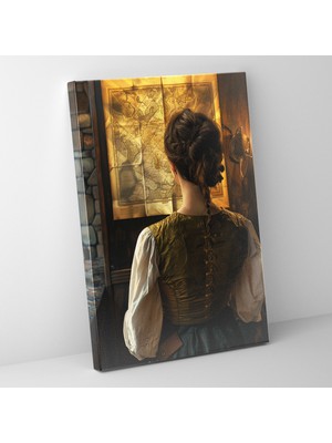 Popcasso Vermeer Tarzı Kanvas Tablo - Duvar Sanatı