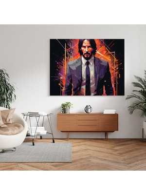 Popcasso Minimalist Tasarım ile Ölümcül Kalem Temalı Duvar Tablosu