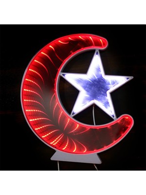 Aesco Ay Yıldız Işık Pano Türk Bayrağı Bigem BM-079