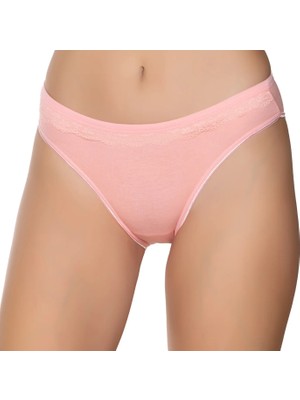 Gümüş 6021 12'li Kadın Likralı Beli Dantelli Bikini