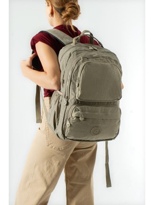 Baginn Unisex Okul Çantası Lise Ortaokul Üniversite Sırt Çantası 43*30 cm Klinkır Hafif Kumaş Çok Cepli 2h