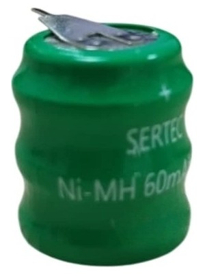 Aesco Sertec - 3.6V 3S1P 60 Mah 2 Pin Nı-Mh Buton Pil