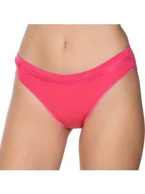 Gümüş 6021 12'li Kadın Likralı Beli Dantelli Bikini