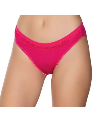 Gümüş 6021 12'li Kadın Likralı Beli Dantelli Bikini