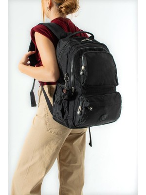 Baginn Unisex Okul Çantası Lise Ortaokul Üniversite Sırt Çantası 43*30 cm Klinkır Hafif Kumaş Çok Cepli 2h