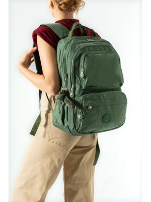 Baginn Unisex Okul Çantası Lise Ortaokul Üniversite Sırt Çantası 43*30 cm Klinkır Hafif Kumaş Çok Cepli 2h