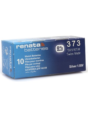 Aesco Renata 373 SR-916SW 1.55V Alkalin Saat Pili 10 Adet