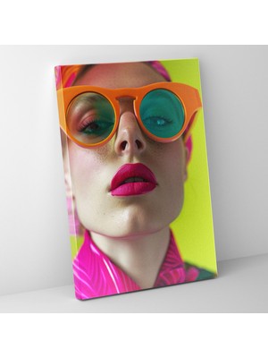Popcasso Eğlenceli Güneş Gözlüğü Temalı Modern Kanvas Tablo