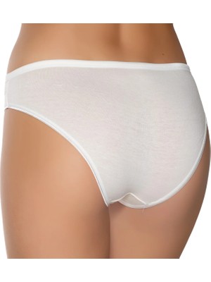 Gümüş 6021 12'li Kadın Likralı Beli Dantelli Bikini