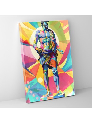 Popcasso Pop Sanat ve Klasik Temalı Kanvas Duvar Tablosu