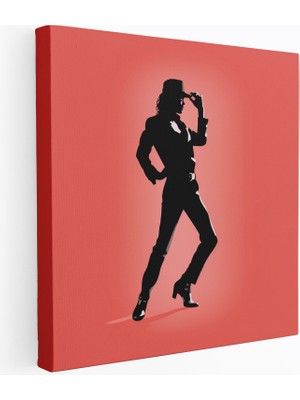Popcasso Minimalist Siluet Michael Jackson Duvar Tablosu