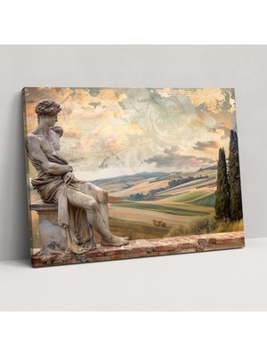 Popcasso Zarafet Temalı Michelangelo Kanvas Tablo