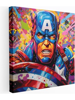 Popcasso Pop Art Tarzında Ikonik Karakterler Kanvas Tablo